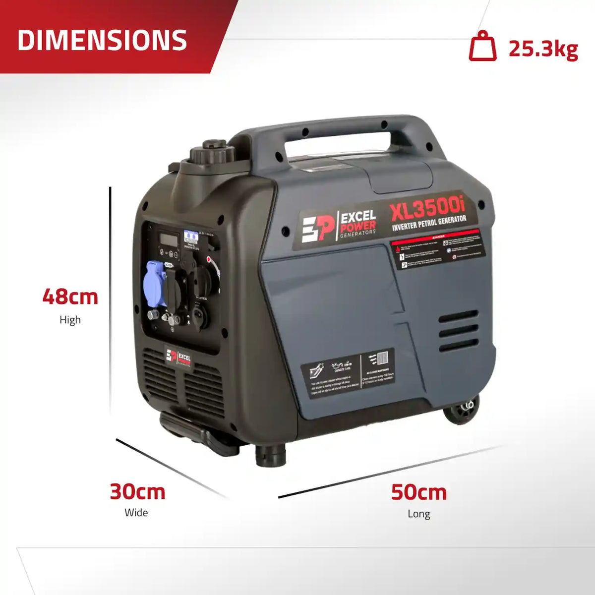 Excel Power XL3500i 3.2KW Inverter Generator